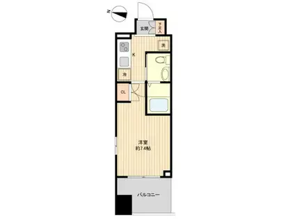 レジディア仙台上杉(1K/9階)の間取り写真