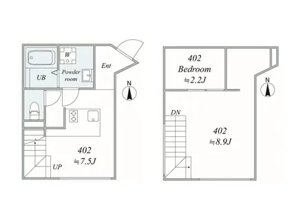 TRIAS292(2LDK/4階)の間取り写真