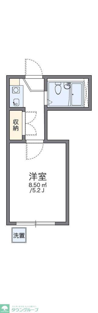 レオパレスASANO(1K/1階)の間取り写真