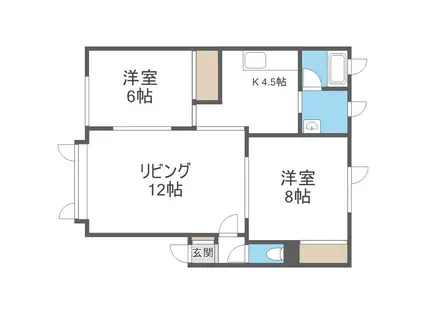 アネックス30(2LDK/3階)の間取り写真