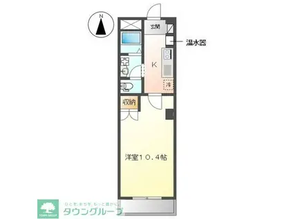 エトワールメゾン(1K/2階)の間取り写真