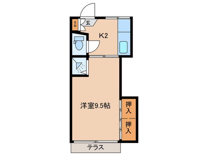 LIVLAX TOMO(1K/1階)の間取り写真