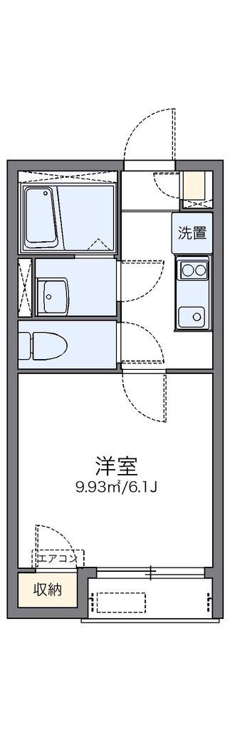 レオネクスト路家燕沢(1K/2階)の間取り写真