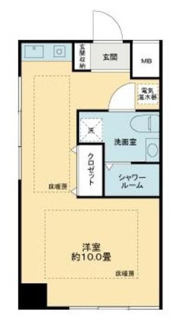 ライオンズマンション鎌倉由比ガ浜(ワンルーム/4階)の間取り写真