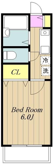 YMコーポ(1K/1階)の間取り写真