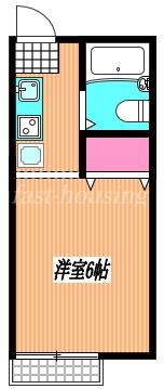 メゾン三鷹台(1K/1階)の間取り写真