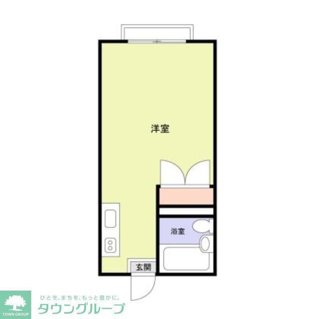 エステートピアウチダ(ワンルーム/1階)の間取り写真