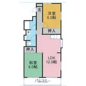 コーポモリ(2LDK/1階)の間取り写真