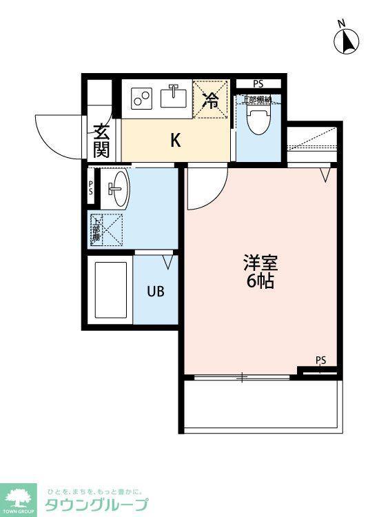 ROBOT HOME 三郷II(1K/1階)の間取り写真