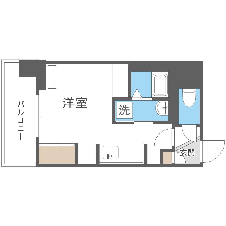 ASTER N13(1K/5階)の間取り写真
