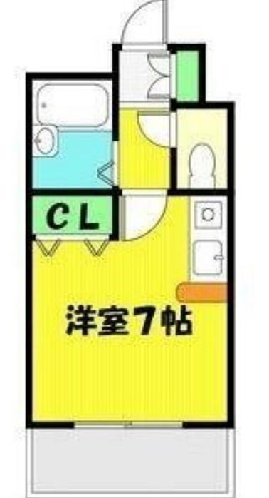 サンライズセカンド(ワンルーム/5階)の間取り写真