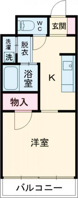GRACE COURT(1K/3階)の間取り写真