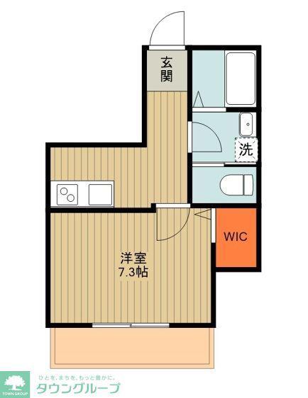 MAISON KONA(1K/1階)の間取り写真
