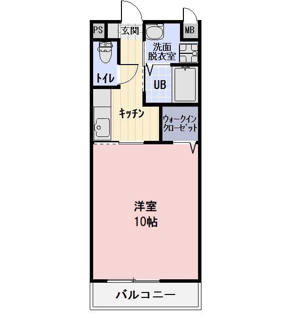 CHARITE A(1K/2階)の間取り写真