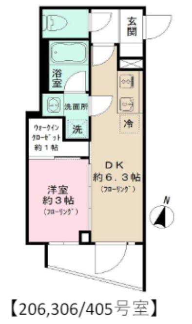 IPSE代々木上原DLX(1DK/B1階)の間取り写真