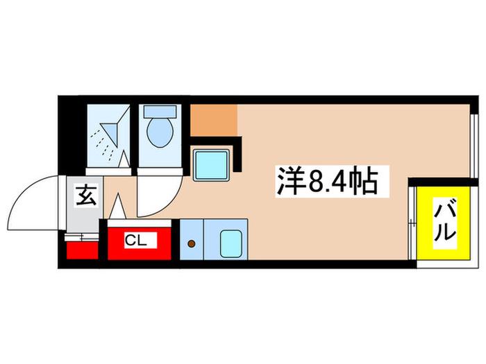LE・VILLAGE日吉(ワンルーム/3階)の間取り写真