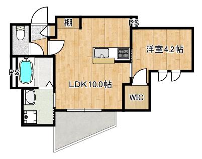 CASA SERENAカーサセレナ(1LDK/1階)の間取り写真