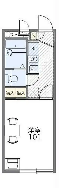 レオパレスグランシャリオII 2階階 間取り