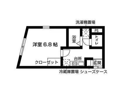 M・HOUSE(1K/1階)の間取り写真