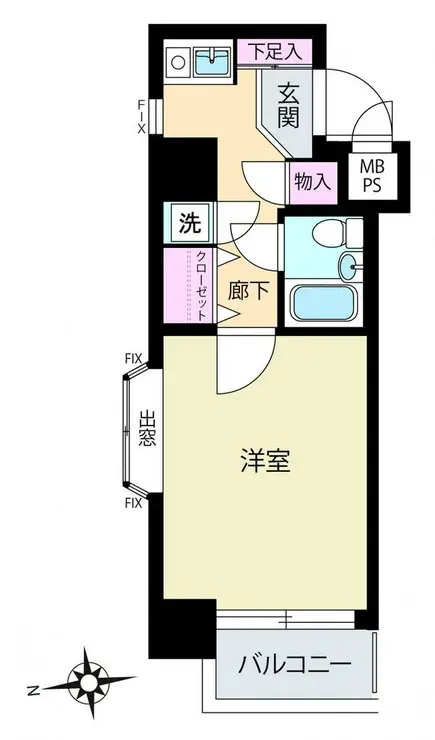 ライオンズマンション本厚木第3 7階階 間取り