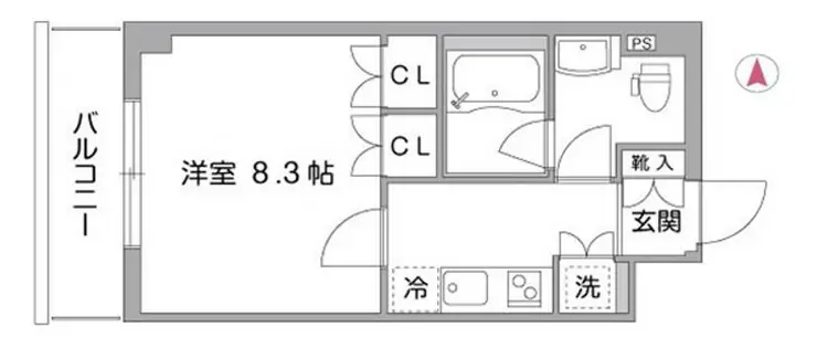 ガーデン中野 2階階 間取り