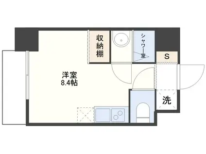 デ・クメール中川(ワンルーム/10階)の間取り写真