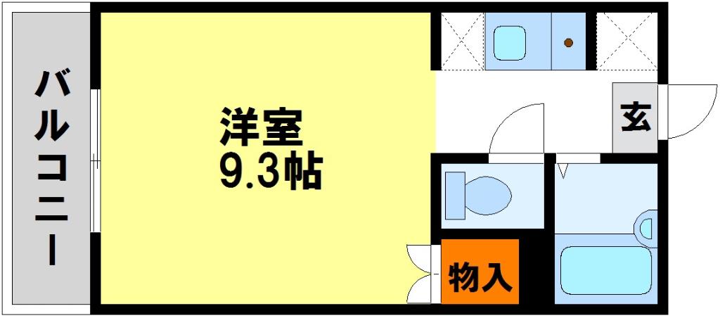 ニューコンフレール武石(ワンルーム/2階)の間取り写真
