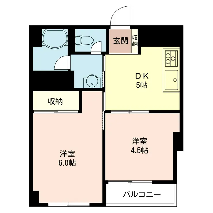 ワコー高田馬場マンション 1階階 間取り