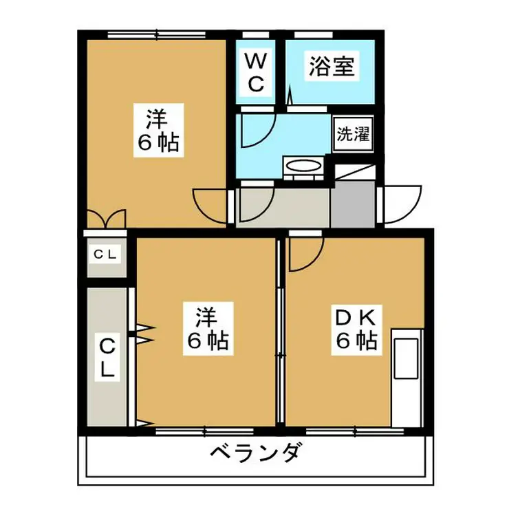 関根マンションB棟 3階階 間取り