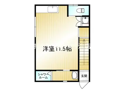 トキワ橙HOUSE(ワンルーム/2階)の間取り写真