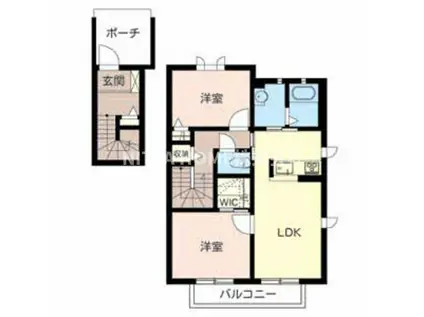 ガーデンコート宮島(2LDK/2階)の間取り写真