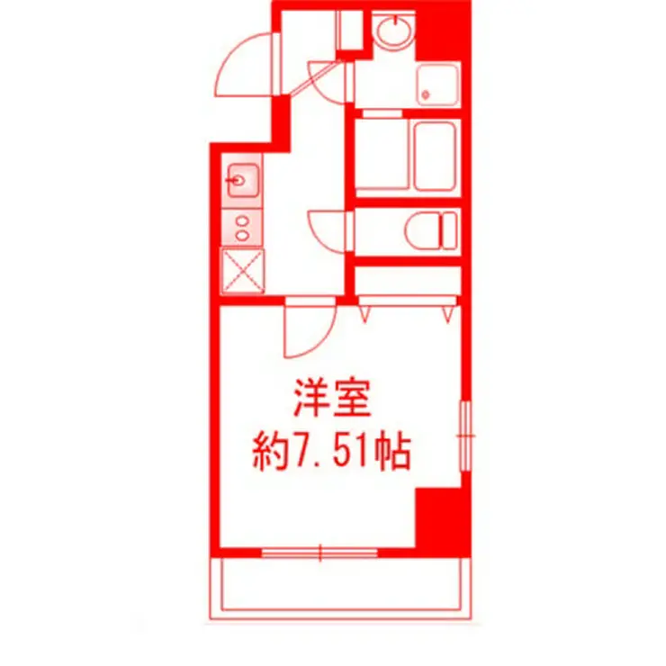 PAULOWNIA VALLEY TAKE4 西横浜 7階階 間取り