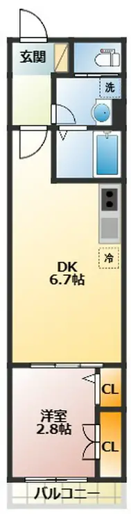 デュオコート 3階階 間取り