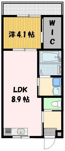 MODERN PALAZZO グランM(1LDK/2階)の間取り写真