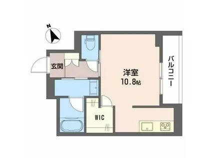 メゾン宝町(ワンルーム/1階)の間取り写真