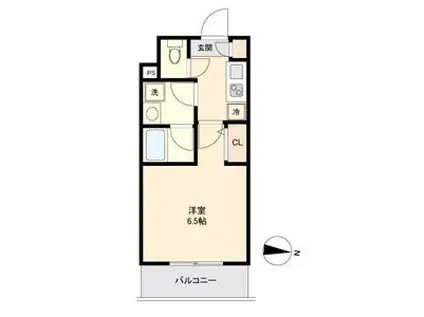 CAVANA新栄(1K/9階)の間取り写真