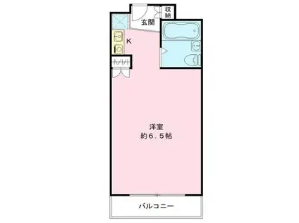 エルベコート泉大津(ワンルーム/1階)の間取り写真