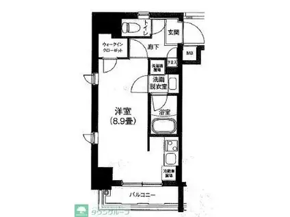 アイル プレミアム押上ノース(ワンルーム/6階)の間取り写真