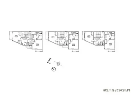 OPEN RISE成増I(1K/1階)の間取り写真