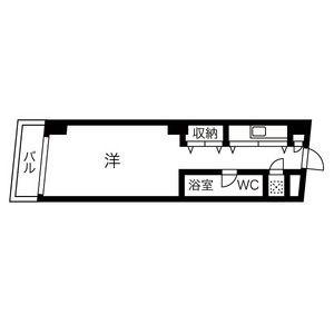 NBM則武(ワンルーム/4階)の間取り写真