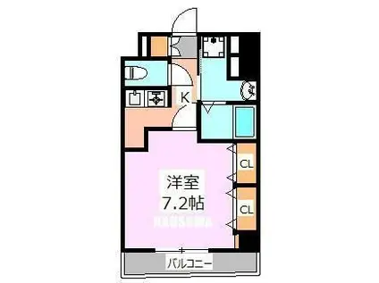 エルヴィエントライド上中里(1K/1階)の間取り写真