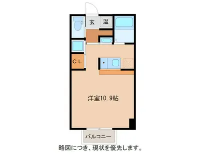 メゾンアカデミ(ワンルーム/2階)の間取り写真