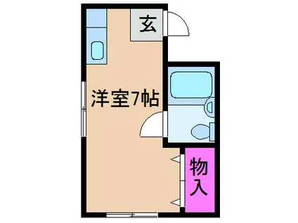 エムアイビル(ワンルーム/2階)の間取り写真