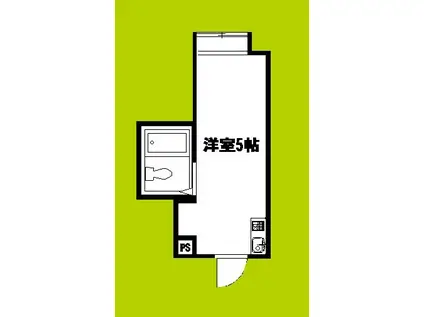 ジオナ深江橋(ワンルーム/4階)の間取り写真