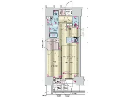 プレサンス丸の内サージュ(1LDK/3階)の間取り写真