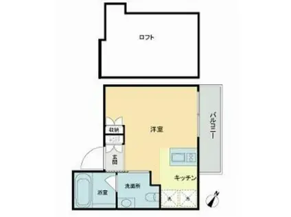 アルテミス南麻布(2LDK/6階)の間取り写真