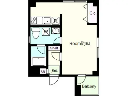 アマビーレ中野本町5丁目(ワンルーム/4階)の間取り写真