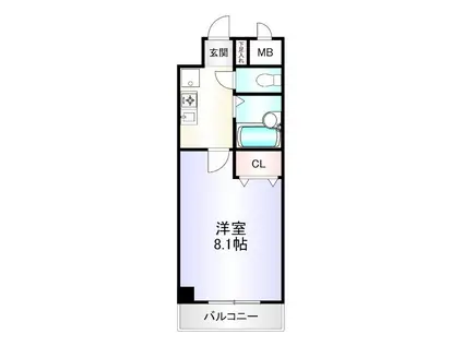 ネット志徳(1K/1階)の間取り写真