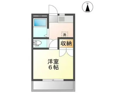 サニーヒルズ泉田I(1K/3階)の間取り写真