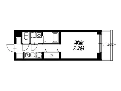 リヴシティ蒲田イースト(1K/5階)の間取り写真